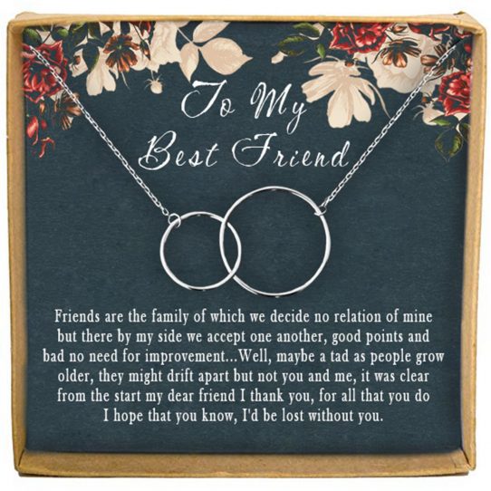 Best Friend Necklace: BFF Necklace, Best Friend Gift Jewelry - UJ00