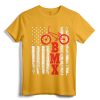 BMX Shirt: USA American Flag Sport Fan Bike Biking T-Shirt - Patriotic BMX Apparel for Men and Women
