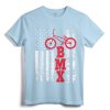 BMX Shirt: USA American Flag Sport Fan Bike Biking T-Shirt - Patriotic BMX Apparel for Men and Women