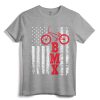 BMX Shirt: USA American Flag Sport Fan Bike Biking T-Shirt - Patriotic BMX Apparel for Men and Women